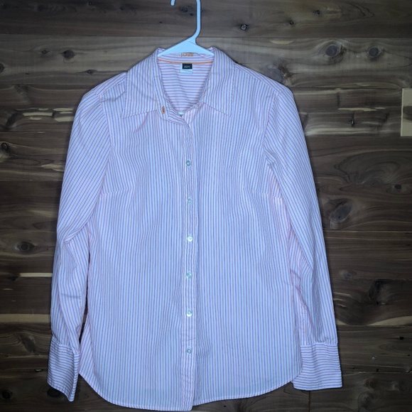 J. Crew Tops - J. Crew Button Down Stripped Size Medium